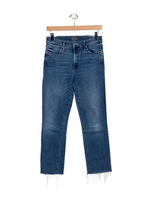 Mother Mid-Rise Straight Leg Jeans