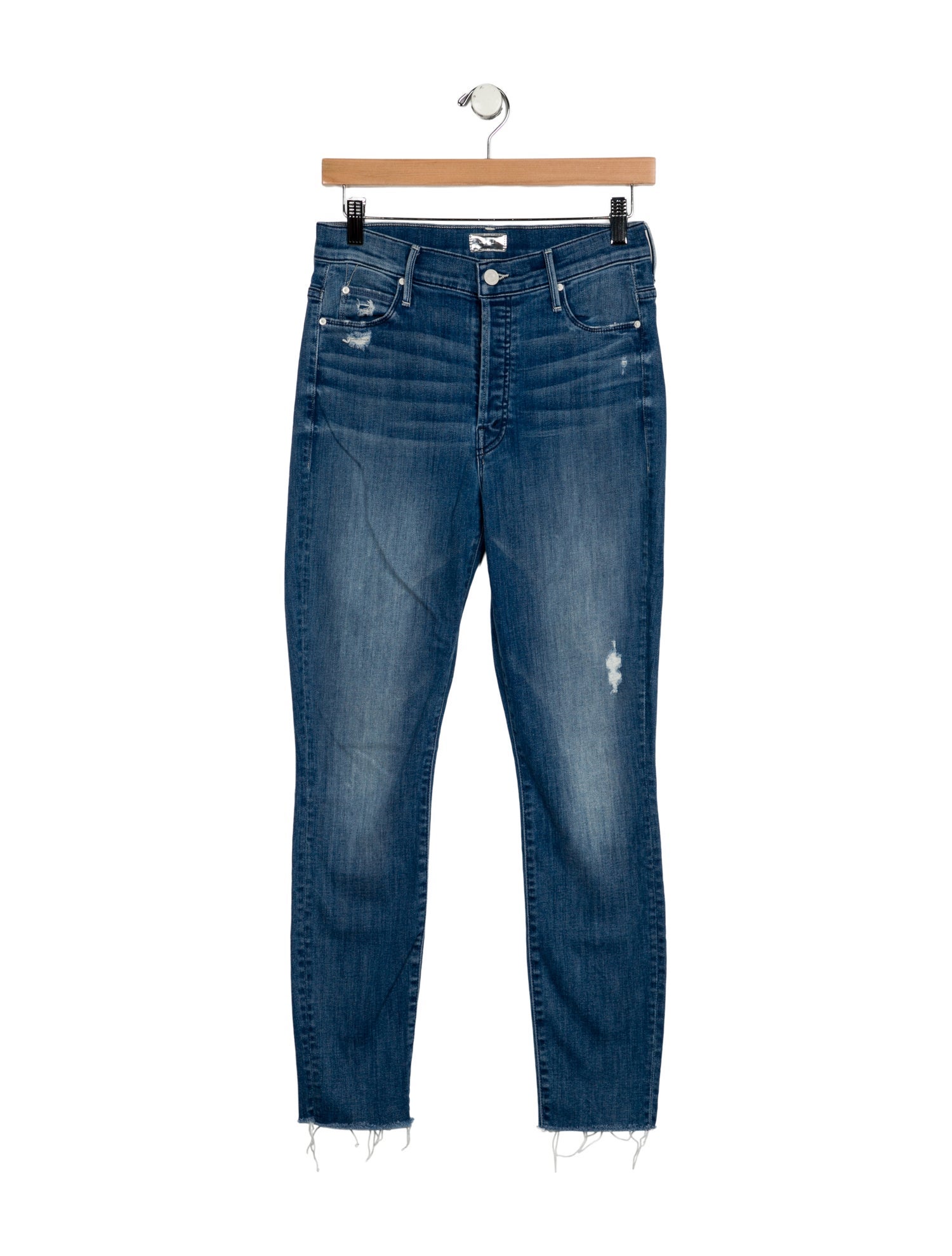 Mother Mid-Rise Skinny Leg Jeans