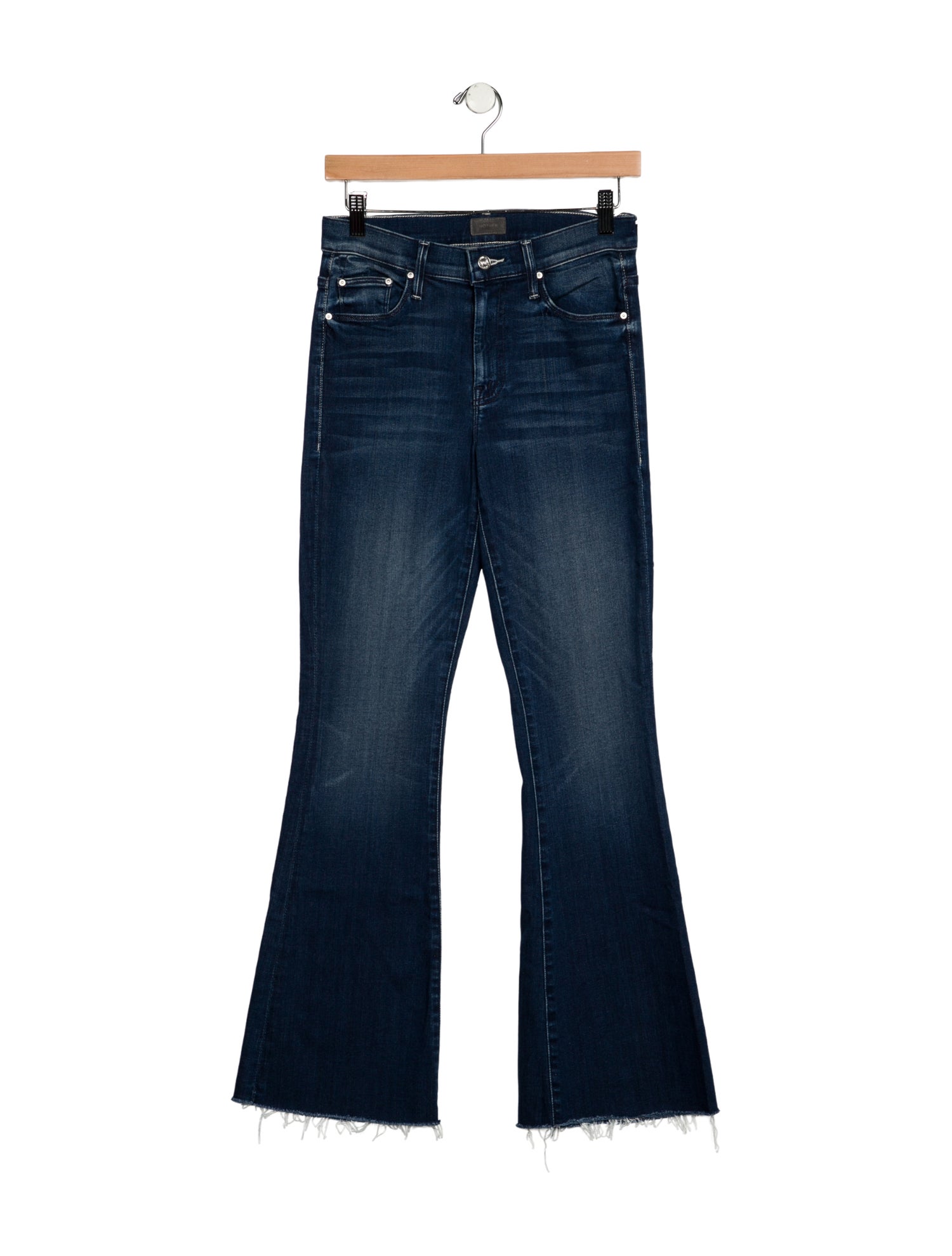 Mother Mid-Rise Wide Leg Jeans