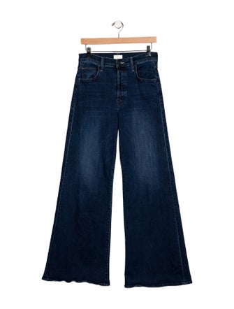 Mother Mid-Rise Wide Leg Jeans