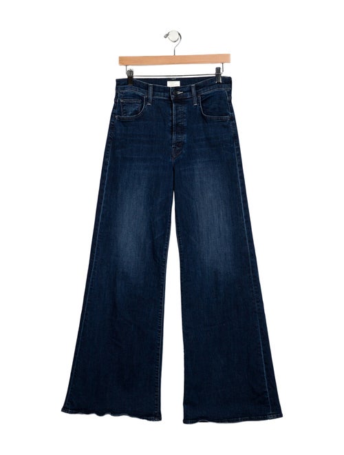 Mother Mid-Rise Wide Leg Jeans