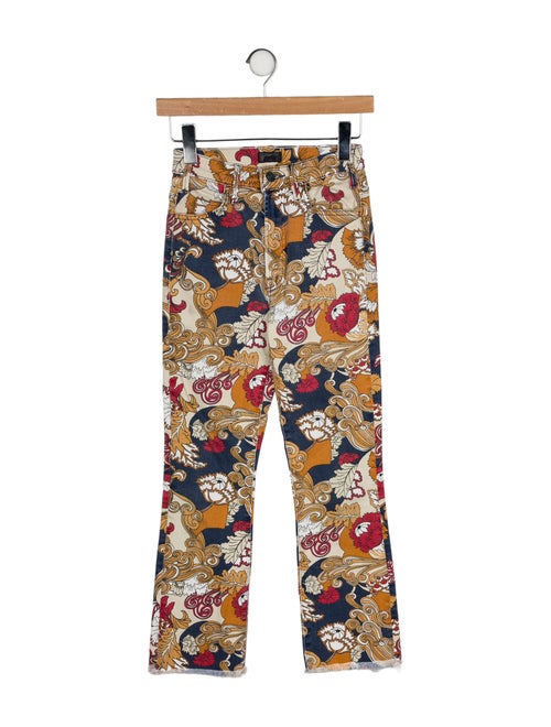 Mother Mid-Rise Straight Leg Jeans