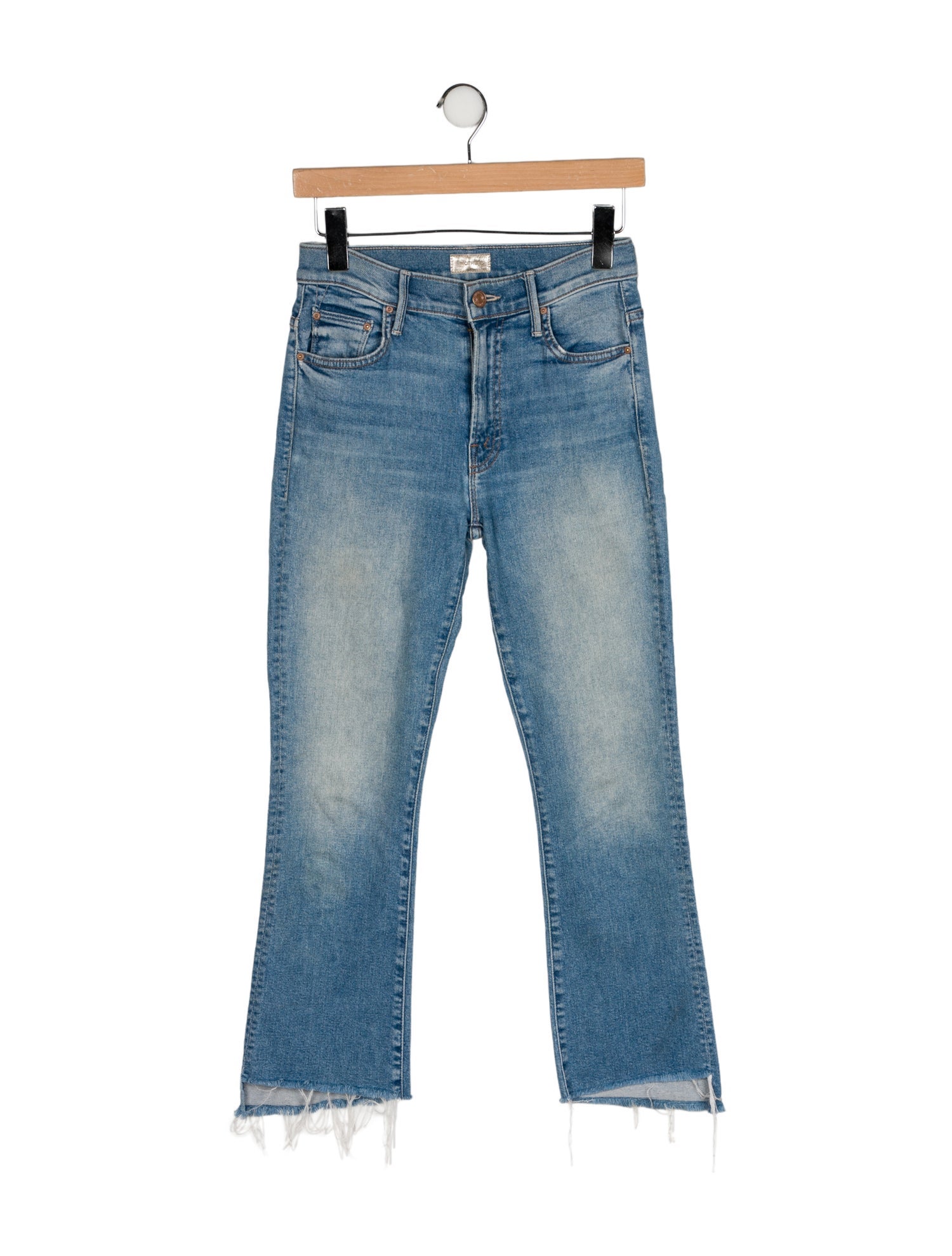 Mother Mid-Rise Straight Leg Jeans