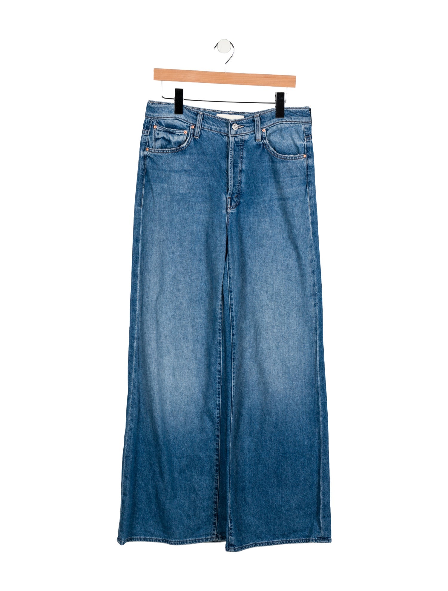 Mother High-Rise Wide Leg Jeans