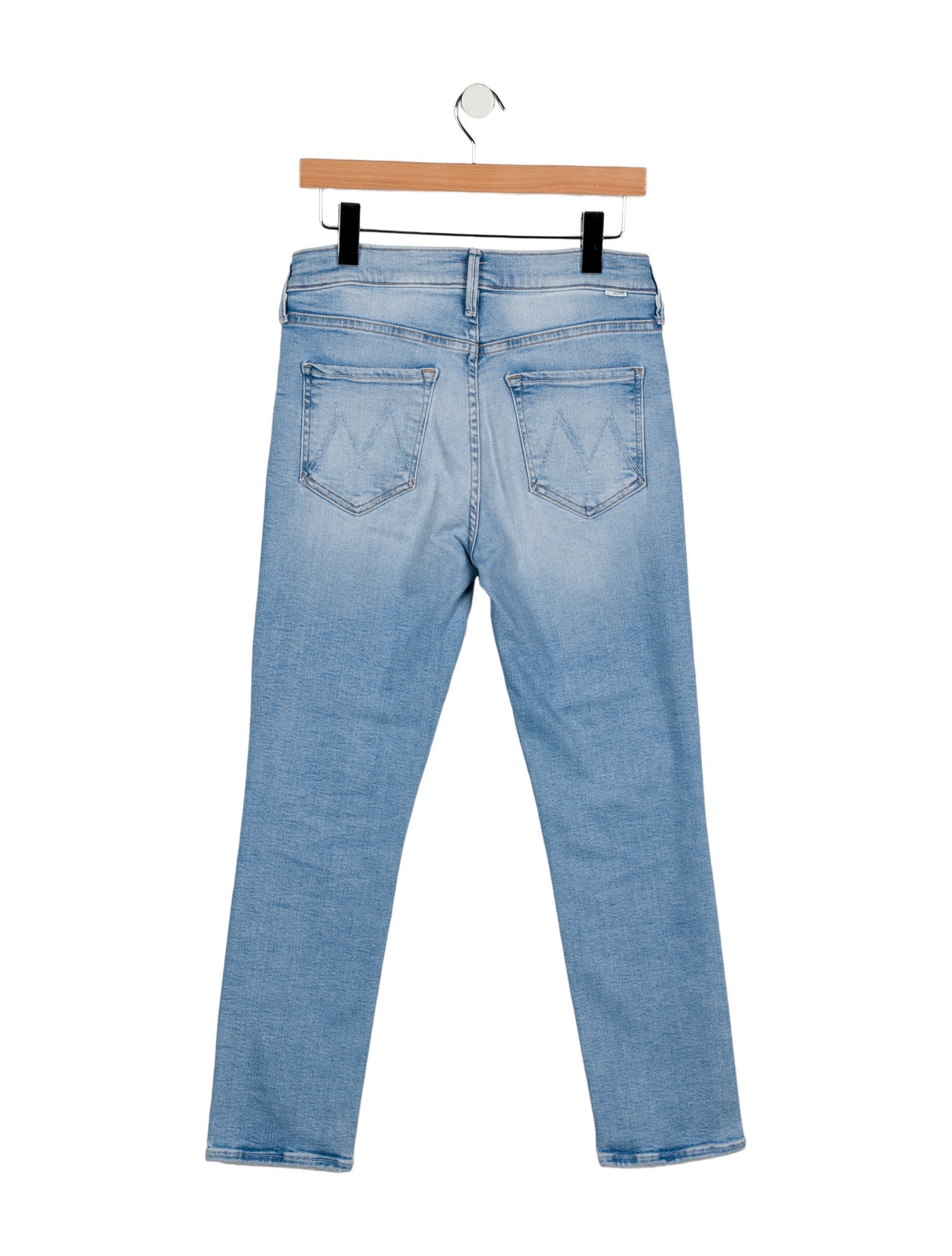 Mother Mid-Rise Straight Leg Jeans
