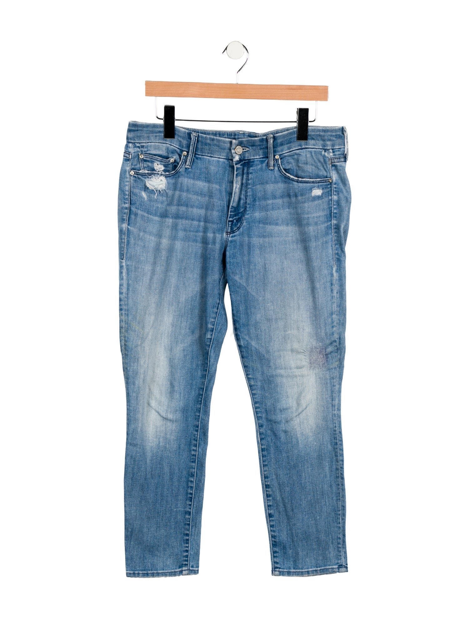 Mother Mid-Rise Skinny Leg Jeans