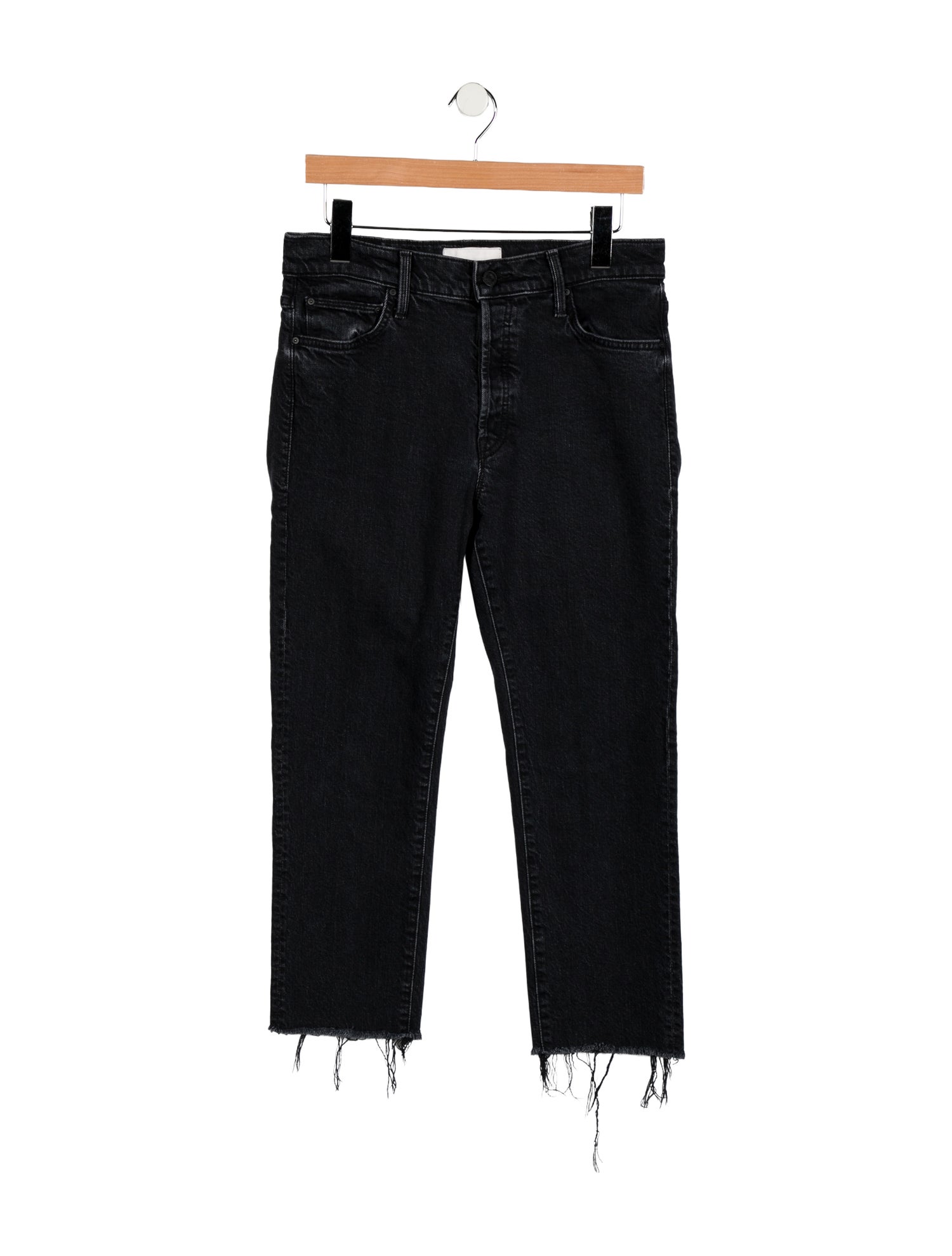 Mother Mid-Rise Straight Leg Jeans
