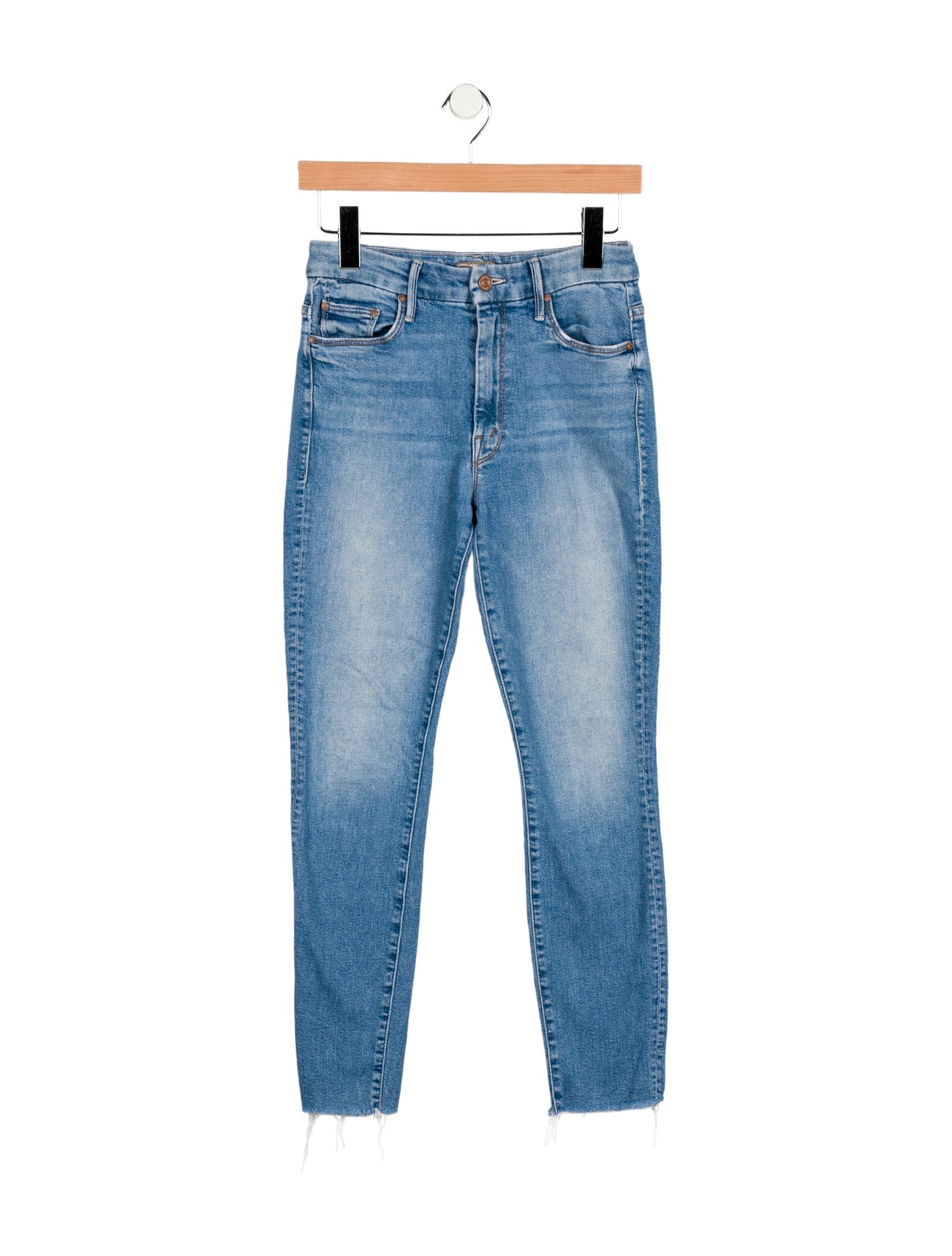 Mother Mid-Rise Skinny Leg Jeans