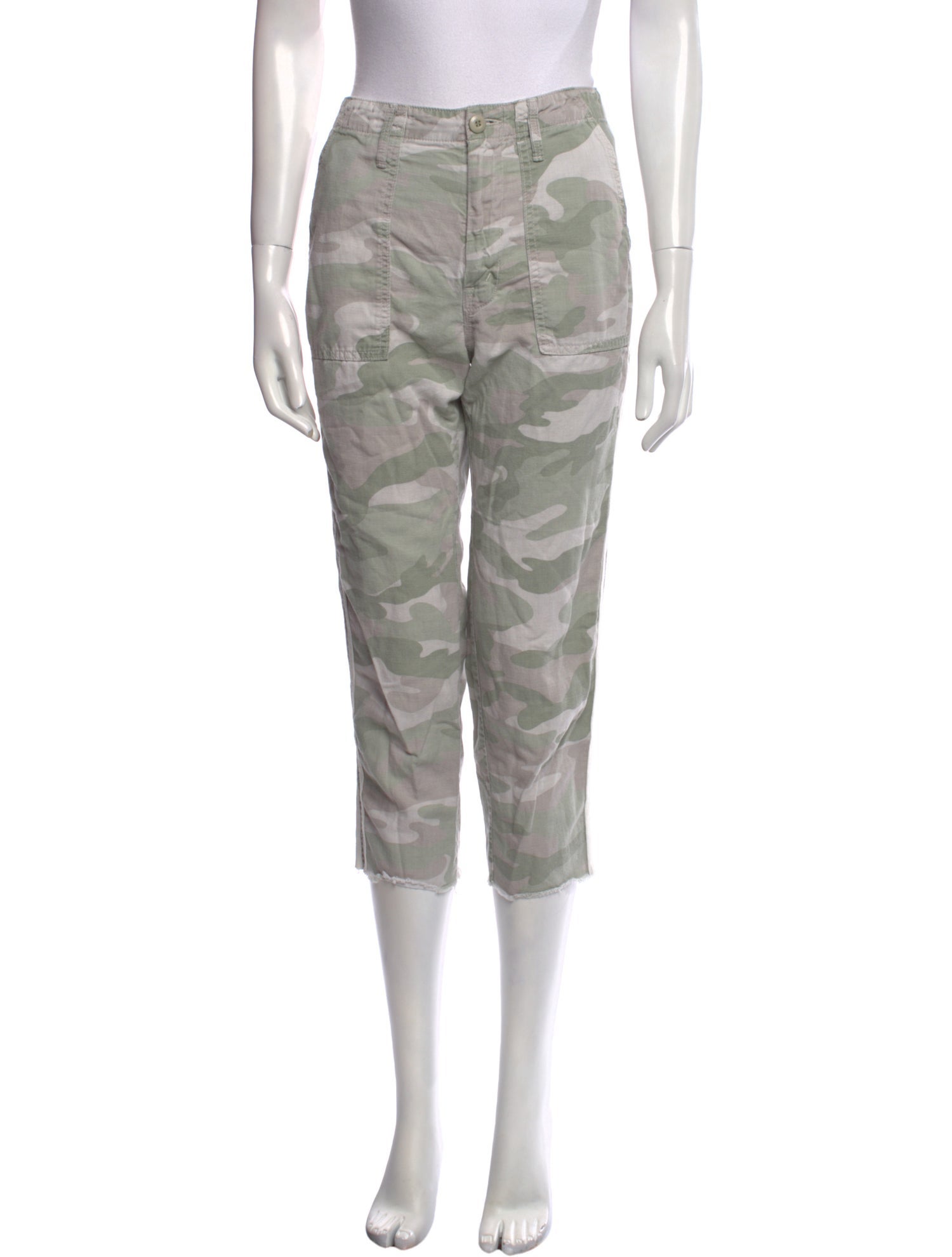 Mother Printed Straight Leg Pants