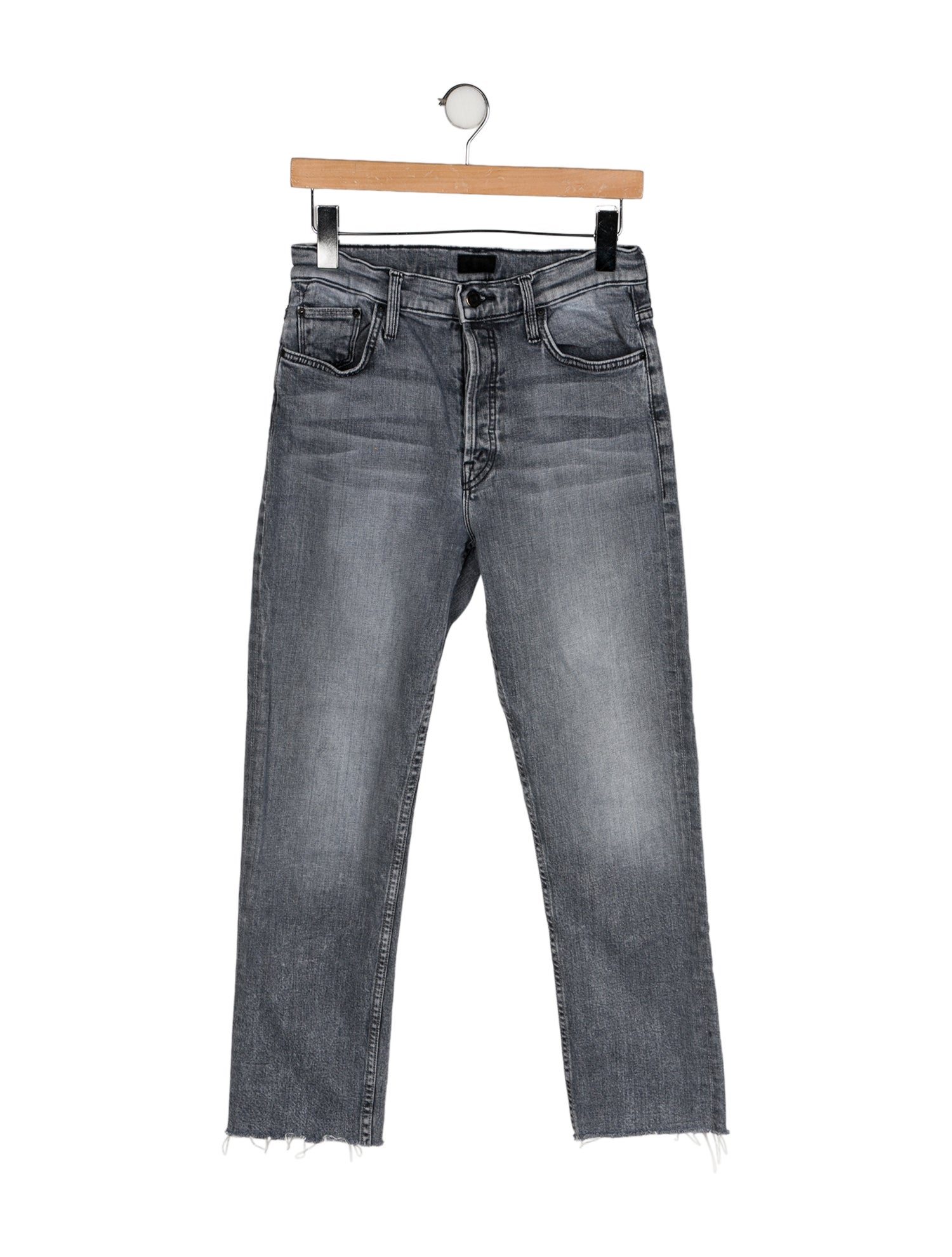 Mother Mid-Rise Straight Leg Jeans