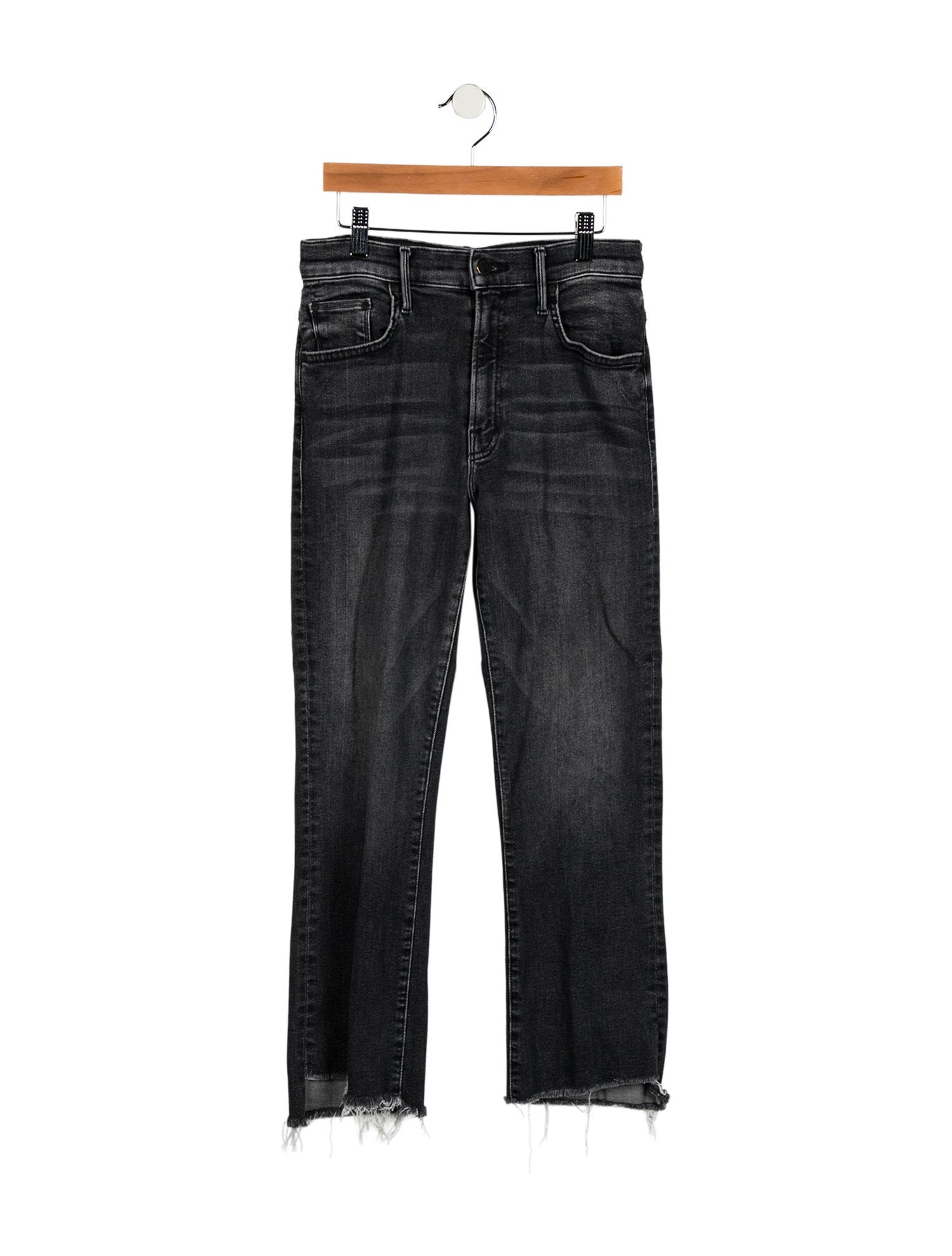 Mother Mid-Rise Wide Leg Jeans