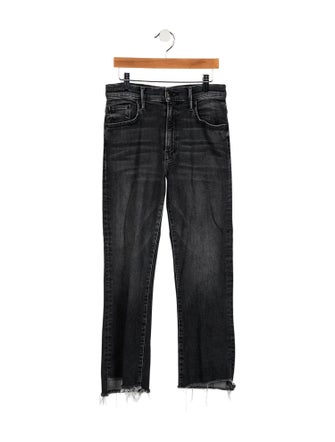 Mother Mid-Rise Wide Leg Jeans