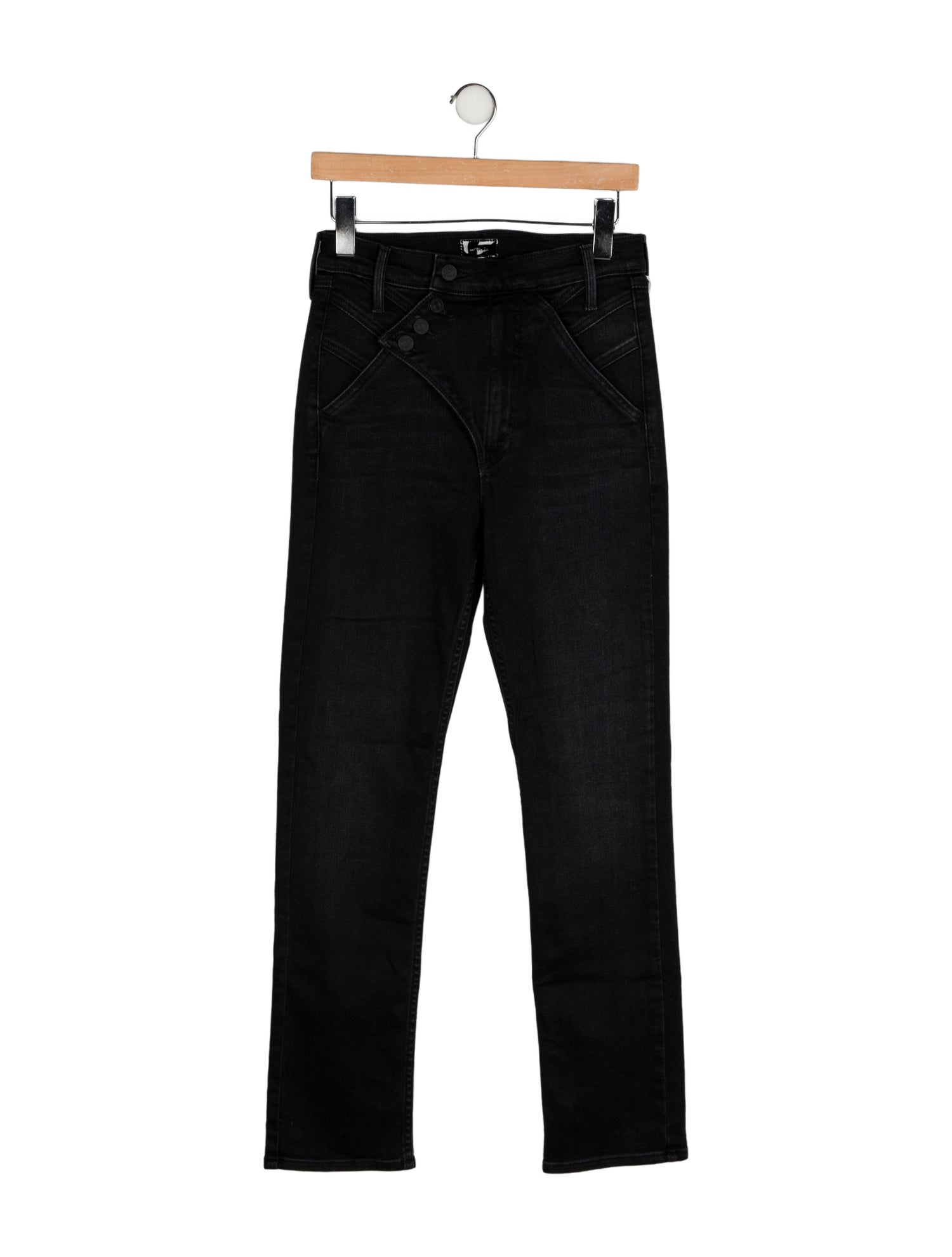 Mother High-Rise Straight Leg Jeans