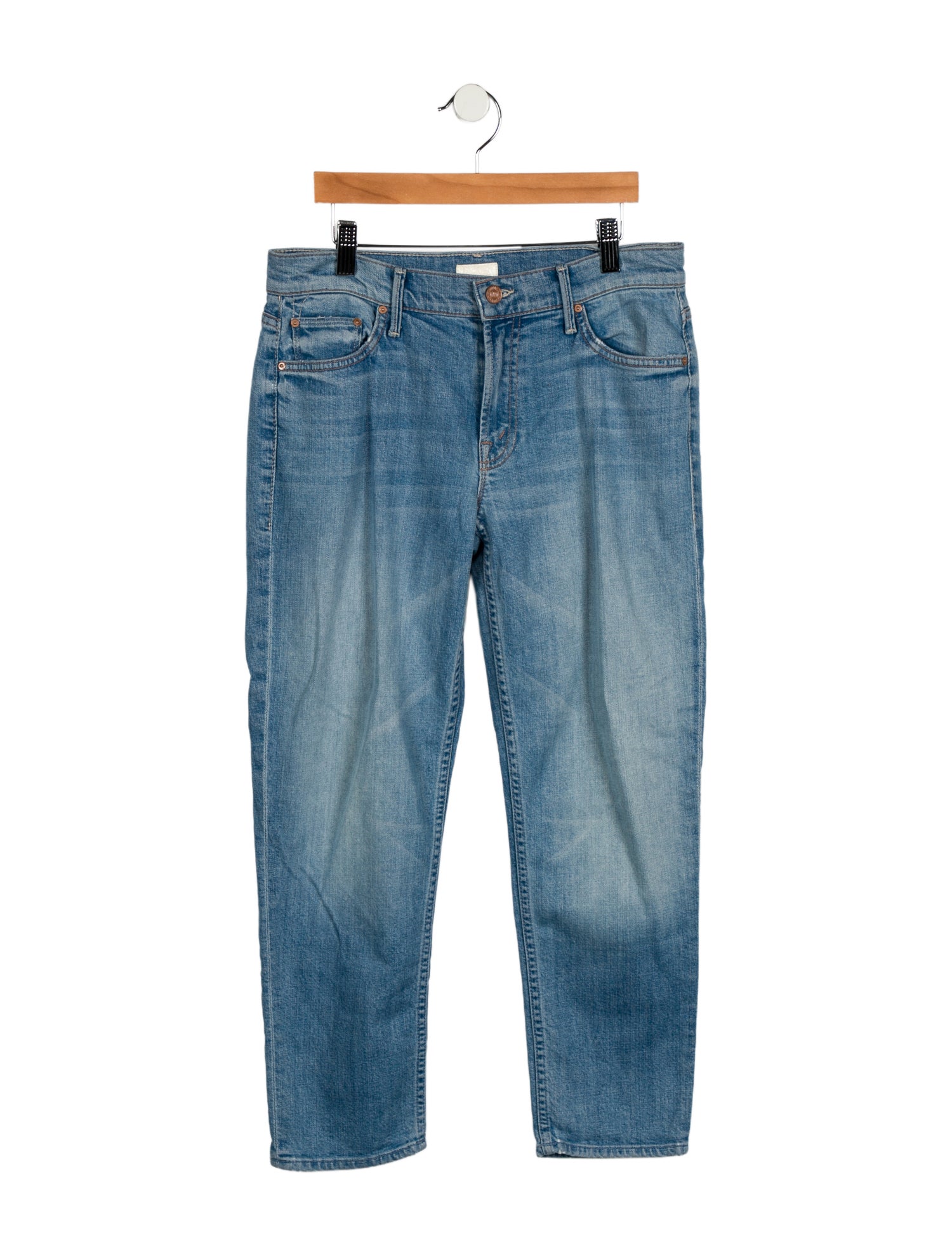 Mother Mid-Rise Skinny Leg Jeans