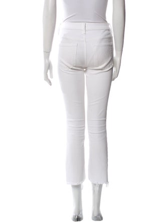 Mother The Insider Crop Step Fray Straight Leg Pants