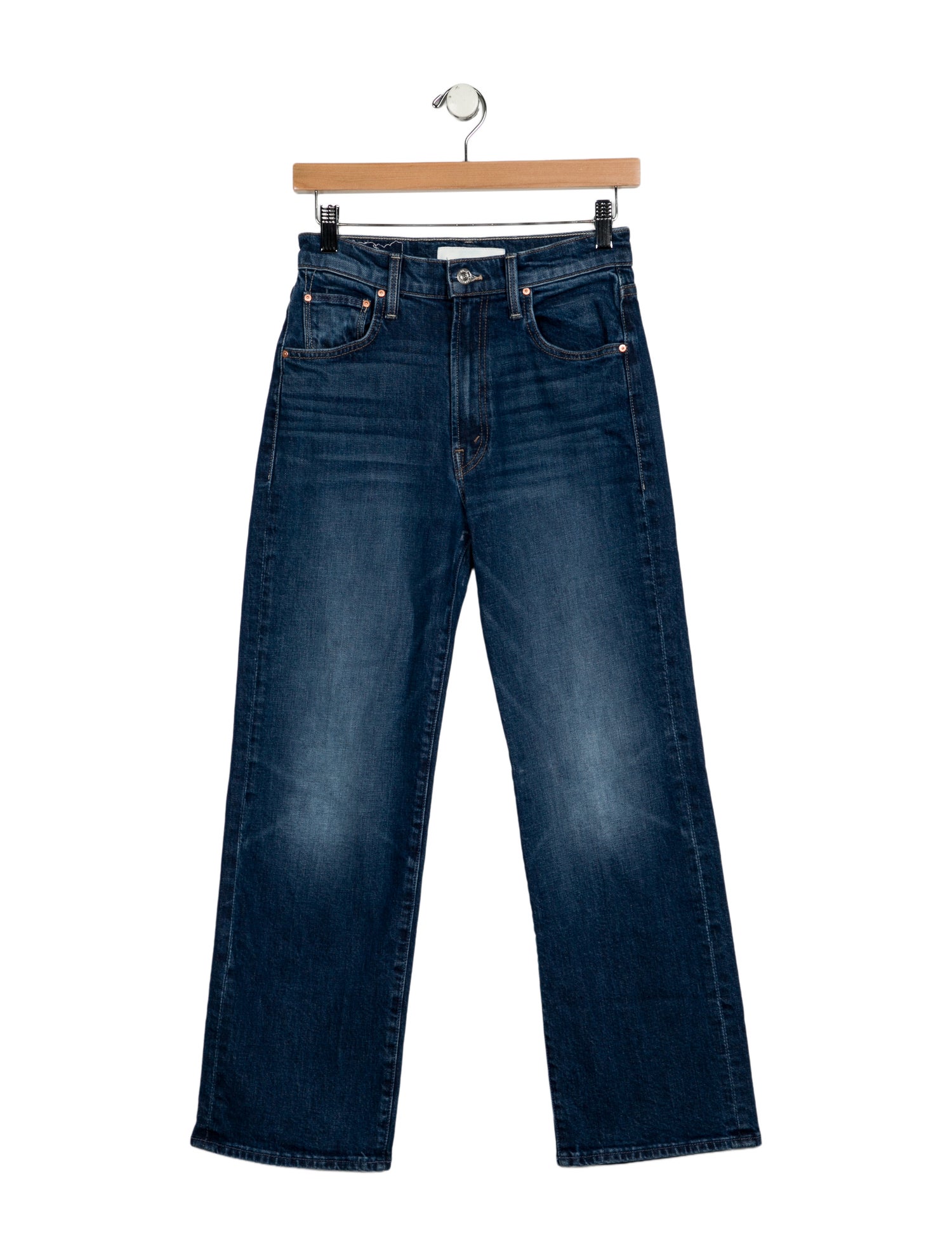 Mother Mid-Rise Wide Leg Jeans