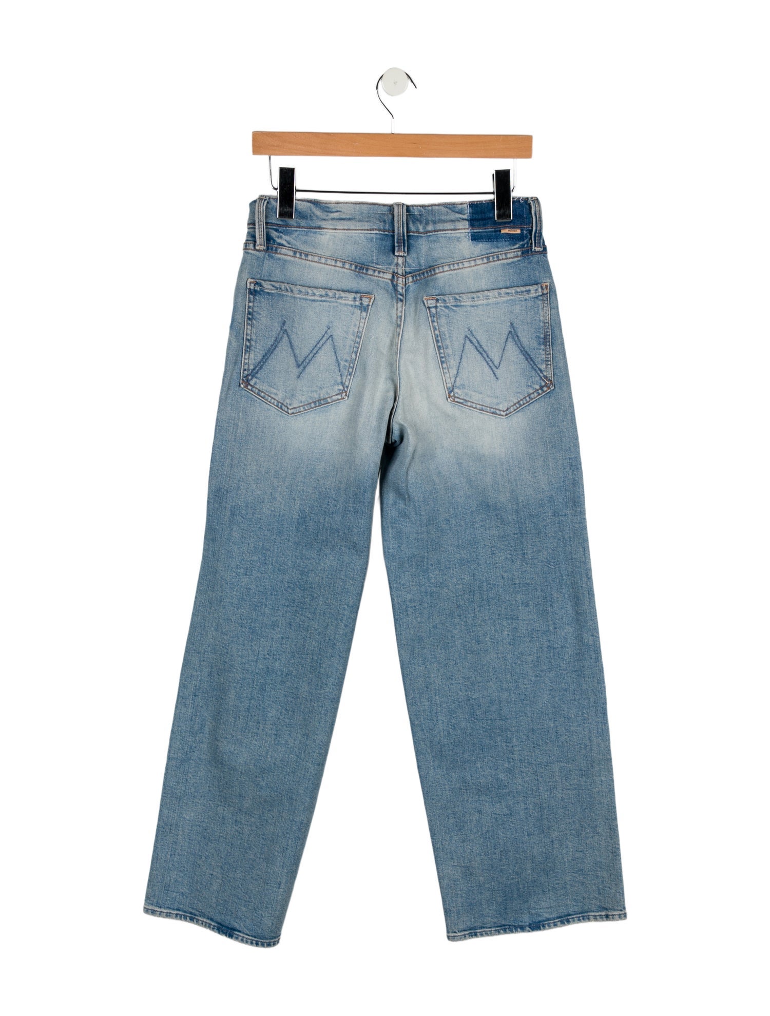 Mother Mid-Rise Wide Leg Jeans