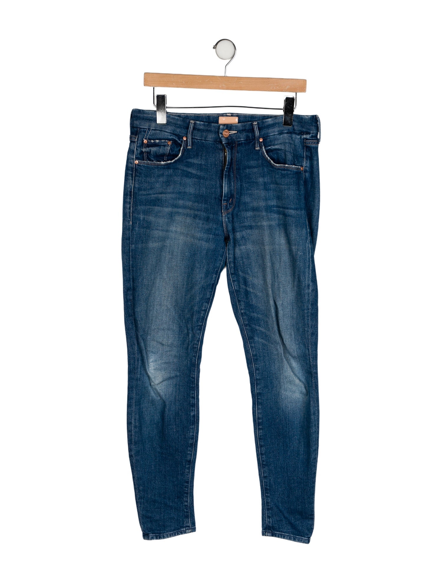 Mother Mid-Rise Skinny Leg Jeans