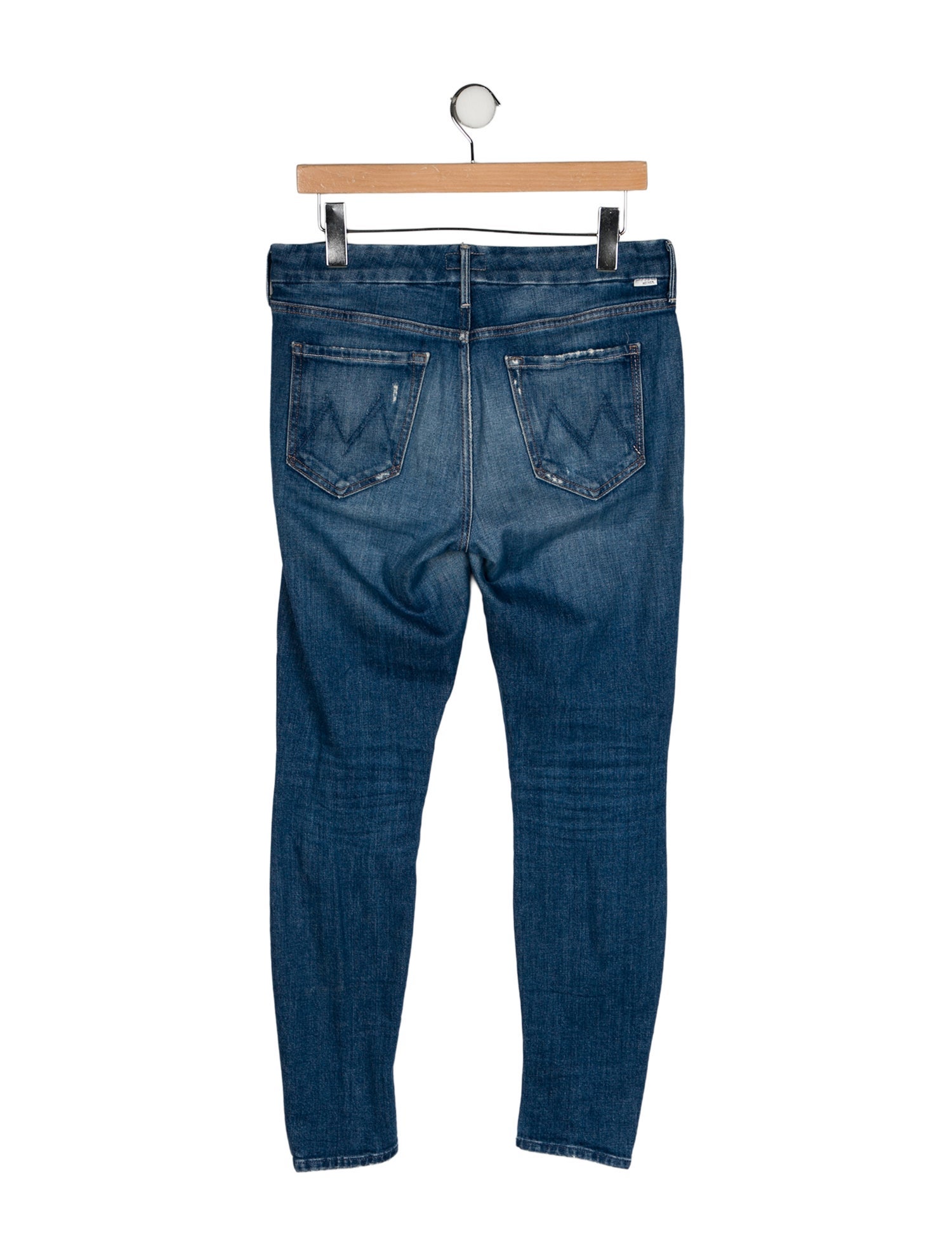 Mother Mid-Rise Skinny Leg Jeans
