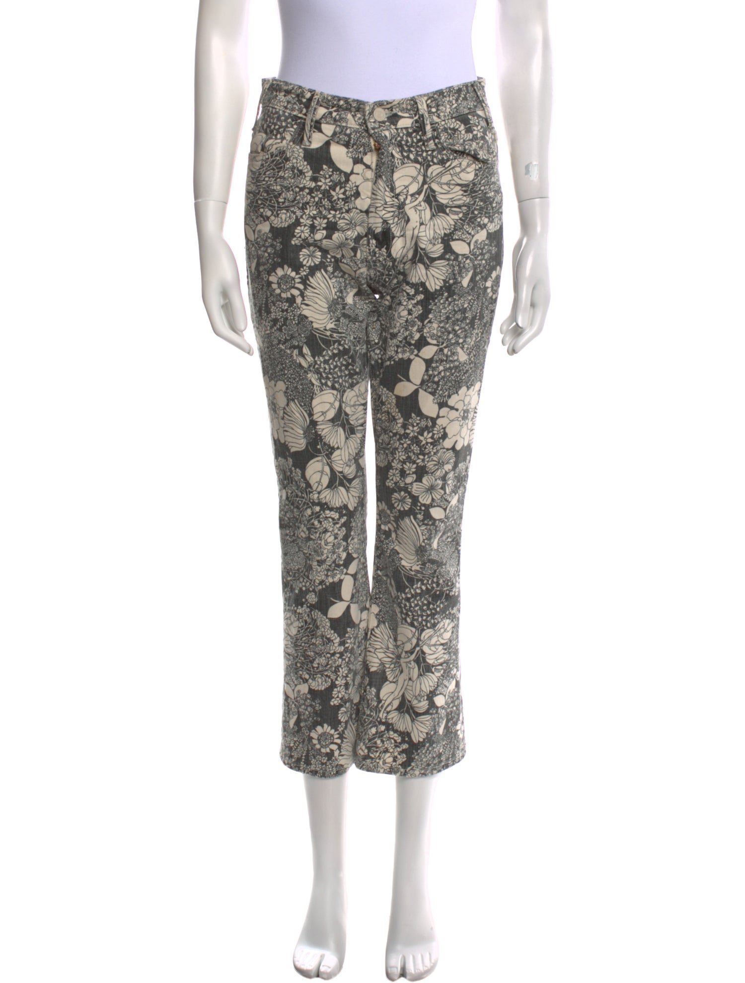 Mother Mid-Rise Straight Leg Jeans