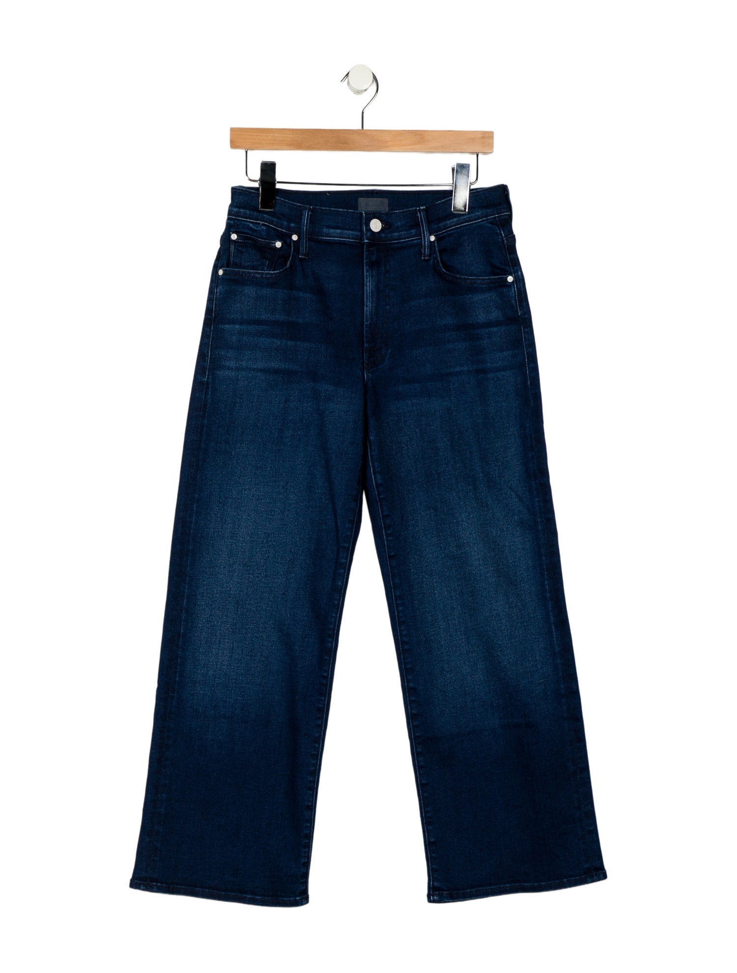 Mother Mid-Rise Wide Leg Jeans