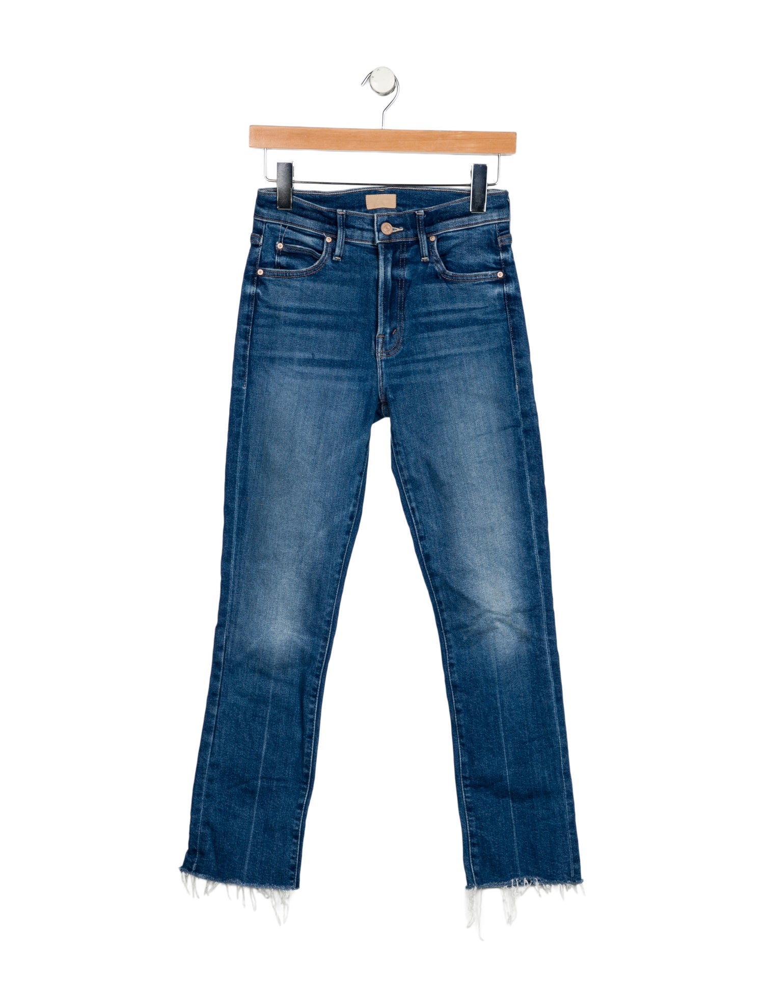 Mother Mid-Rise Straight Leg Jeans