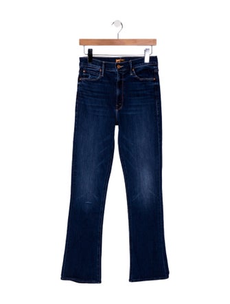 Mother Mid-Rise Straight Leg Jeans