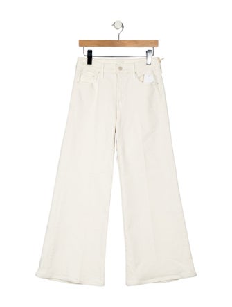 Mother Mid-Rise Wide Leg Jeans
