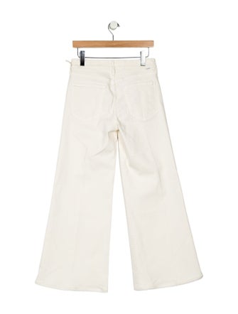 Mother Mid-Rise Wide Leg Jeans