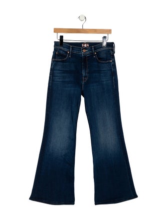 Mother Mid-Rise Wide Leg Jeans