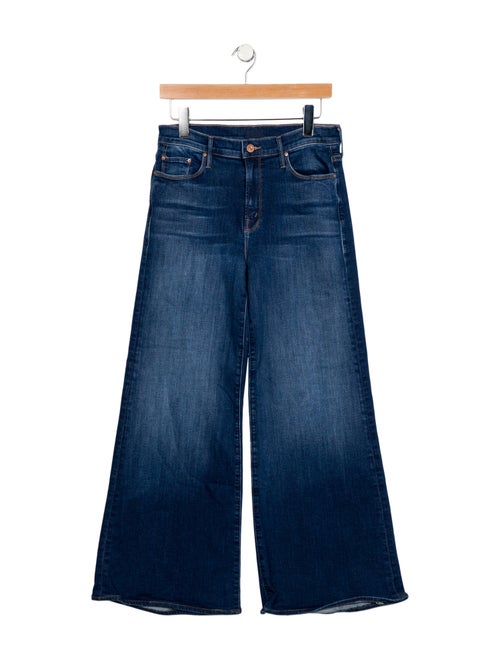 Mother Mid-Rise Wide Leg Jeans