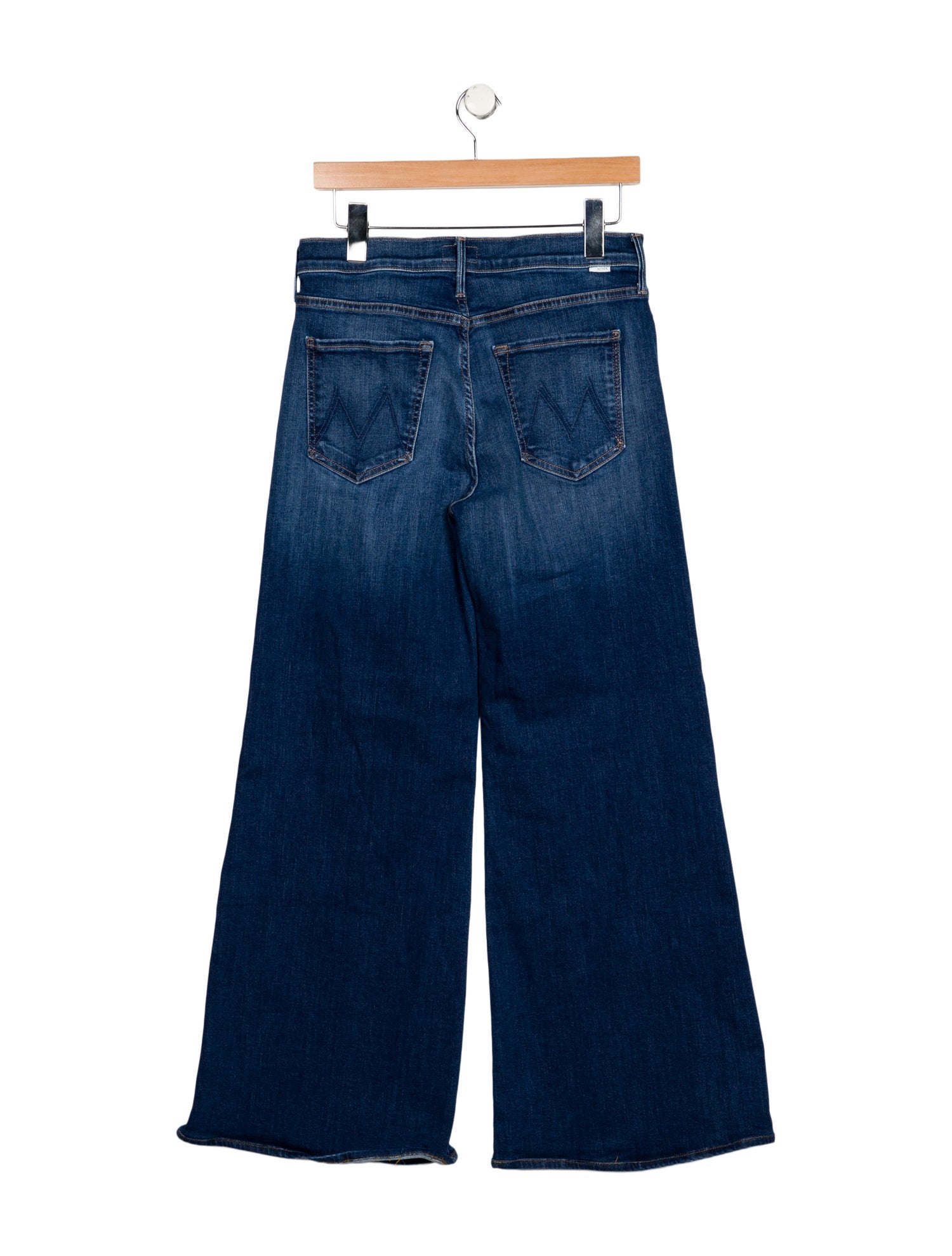 Mother Mid-Rise Wide Leg Jeans