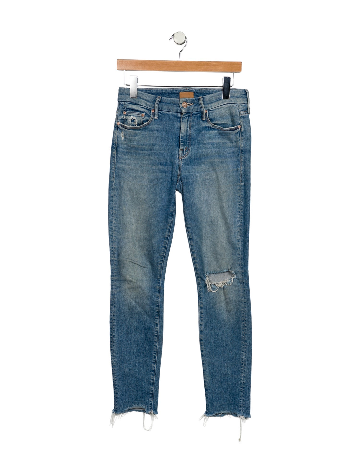 Mother Mid-Rise Skinny Leg Jeans