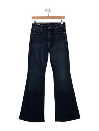 Mother Mid-Rise Wide Leg Jeans