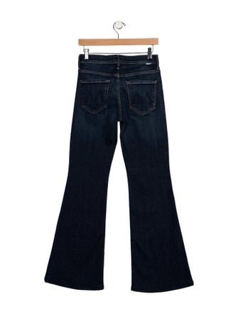 Mother Mid-Rise Wide Leg Jeans