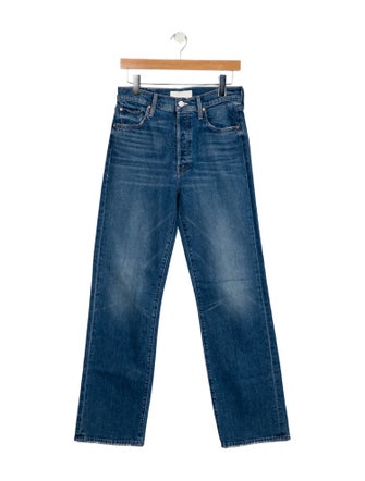 Mother High-Rise Straight Leg Jeans