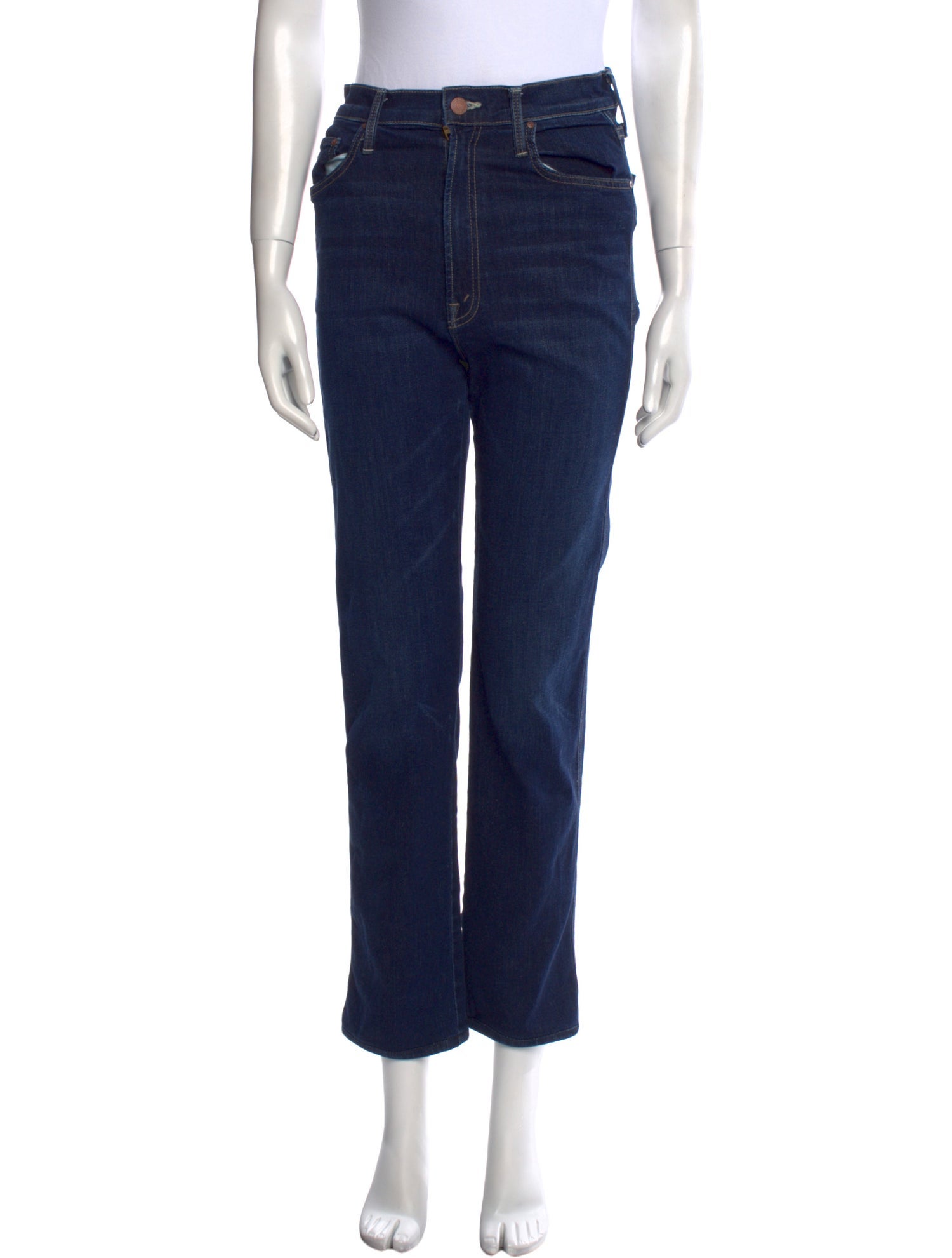 Mother High-Rise Straight Leg Jeans