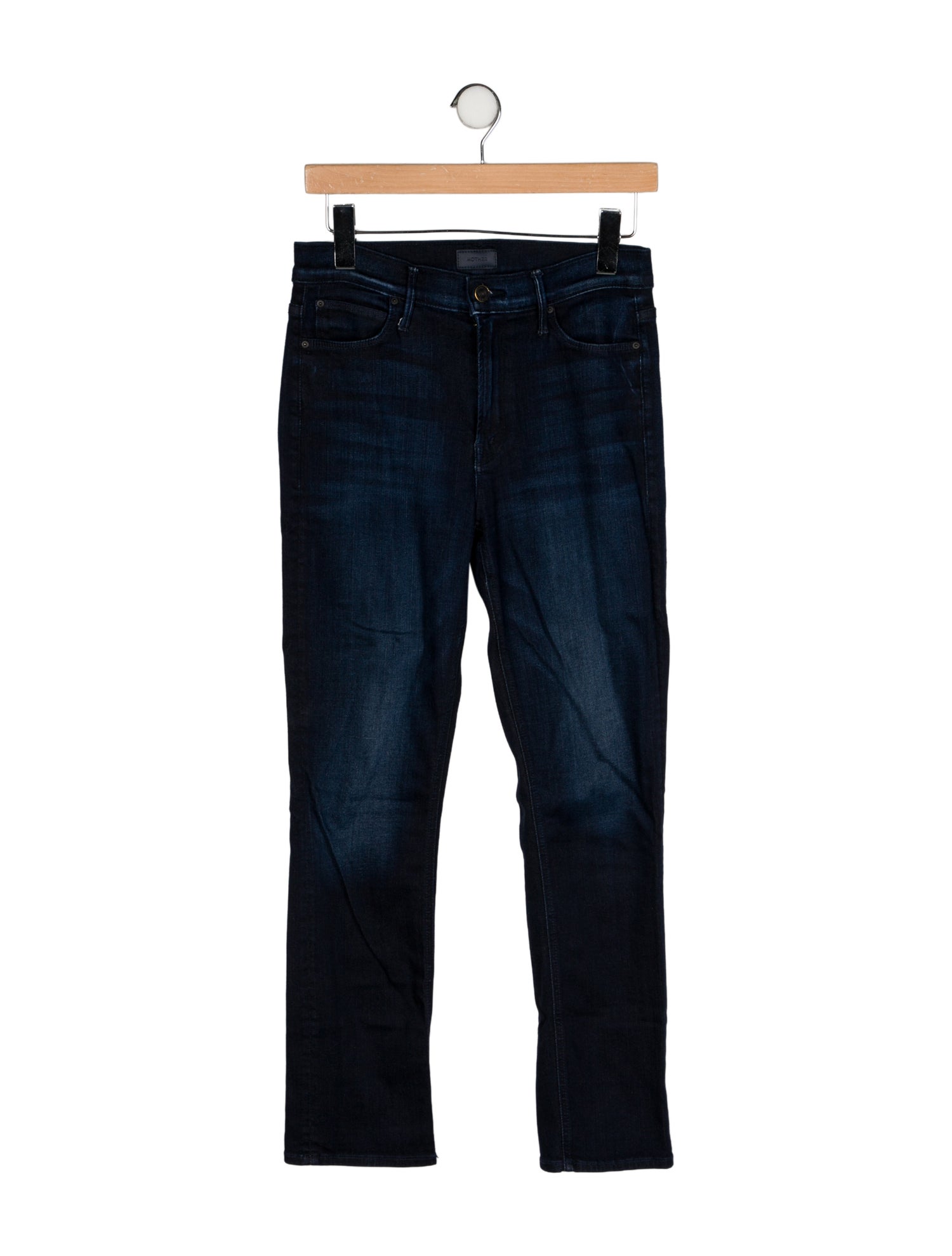 Mother Mid-Rise Straight Leg Jeans