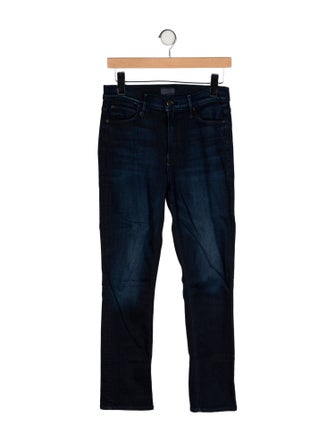 Mother Mid-Rise Straight Leg Jeans