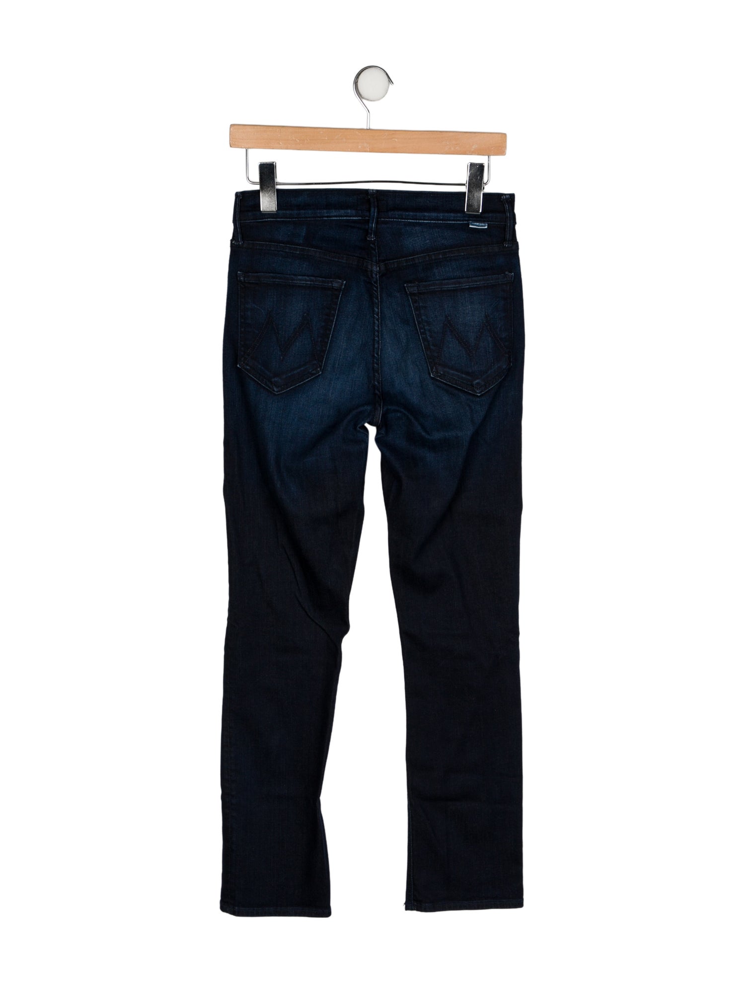 Mother Mid-Rise Straight Leg Jeans