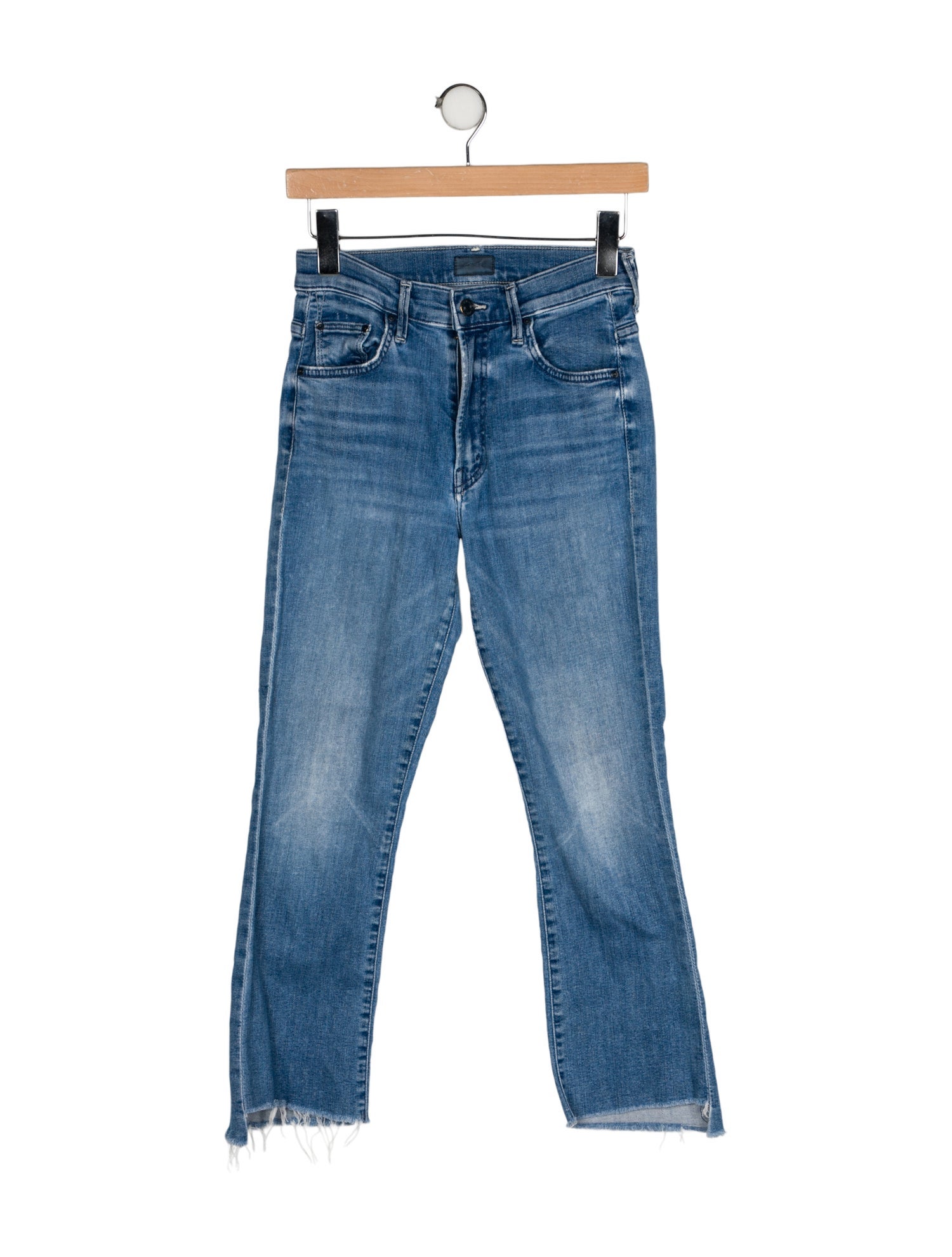 Mother Mid-Rise Straight Leg Jeans