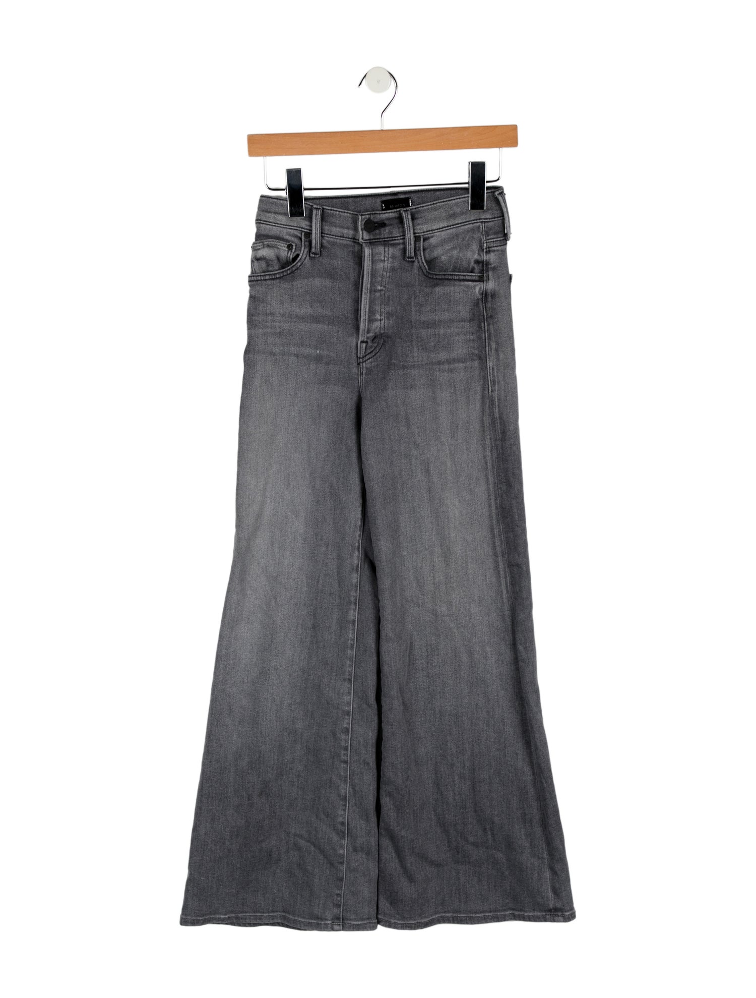 Mother Mid-Rise Wide Leg Jeans
