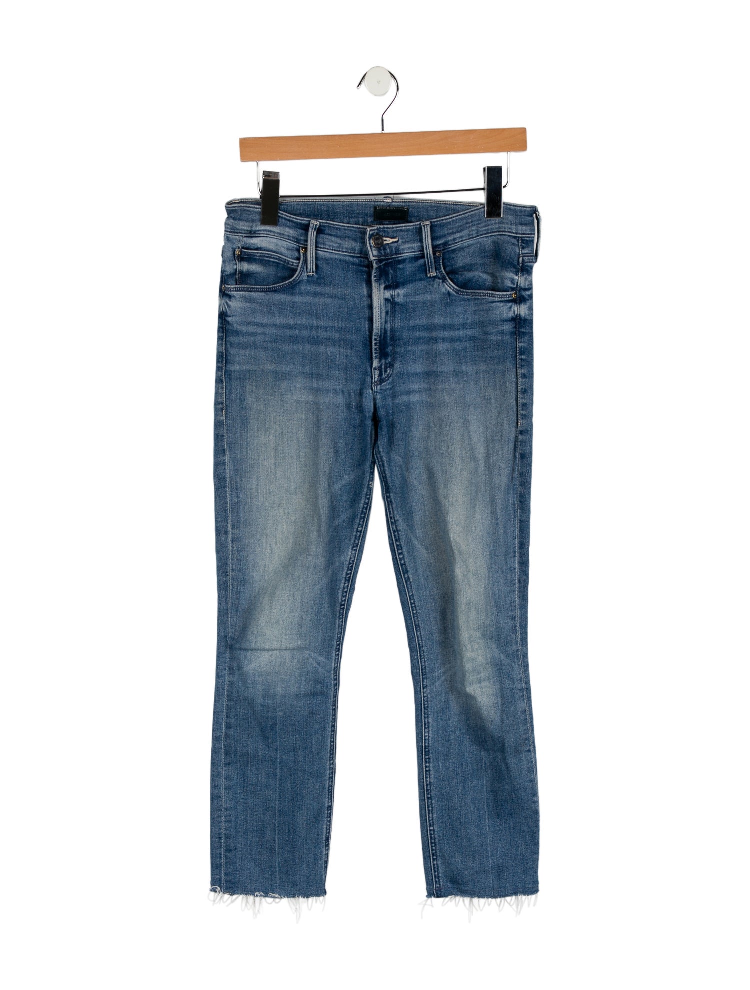 Mother Mid-Rise Straight Leg Jeans
