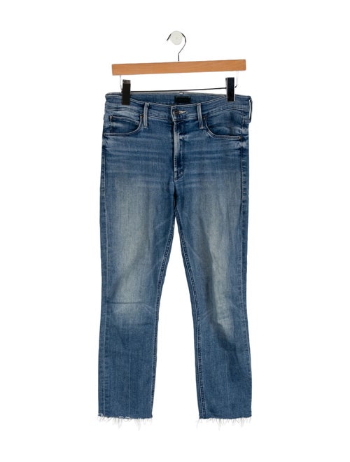 Mother Mid-Rise Straight Leg Jeans