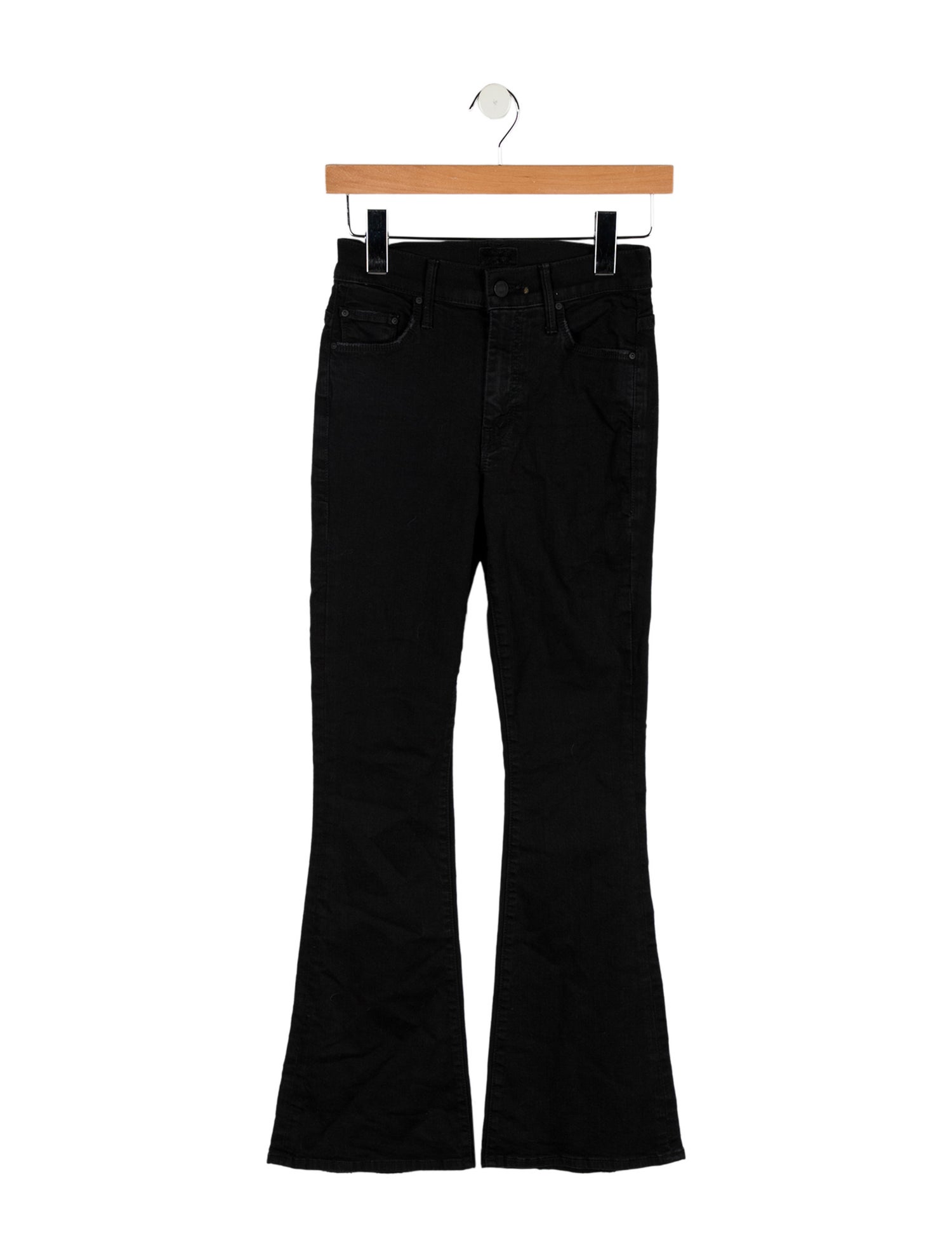 Mother Mid-Rise Wide Leg Jeans
