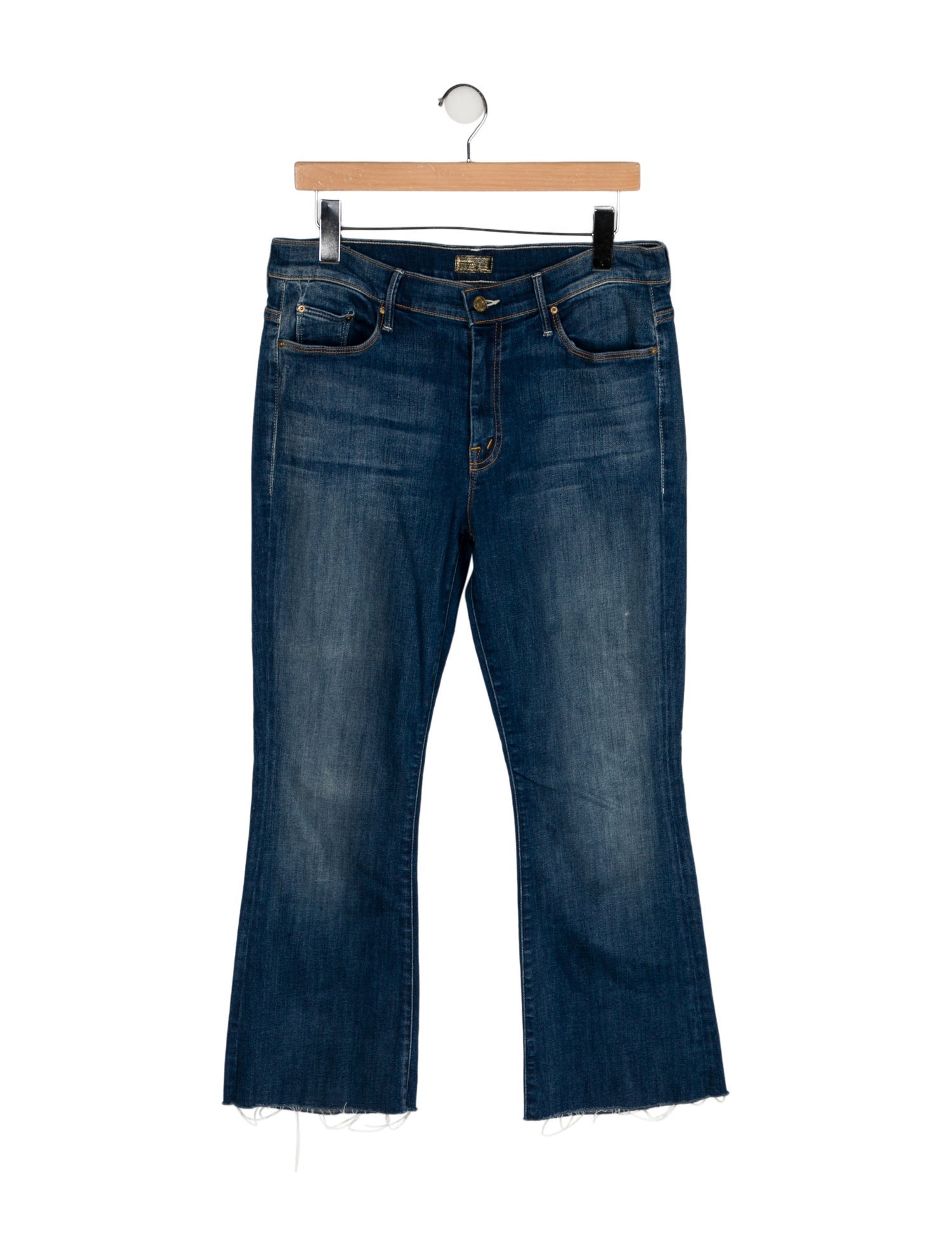Mother Mid-Rise Wide Leg Jeans