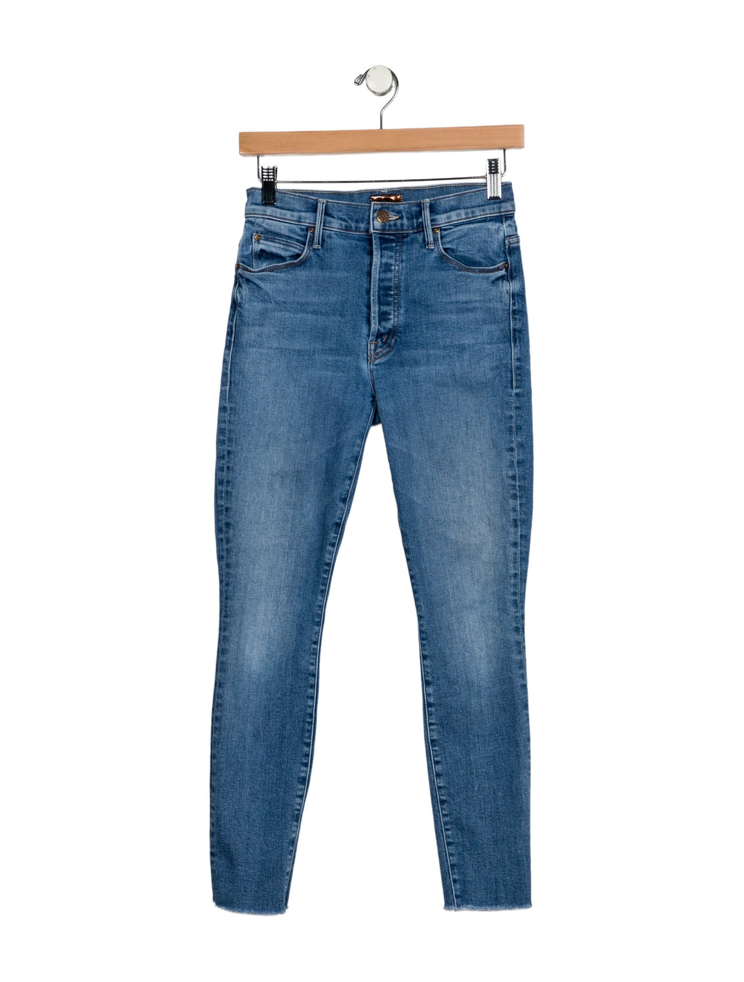 Mother Mid-Rise Skinny Leg Jeans
