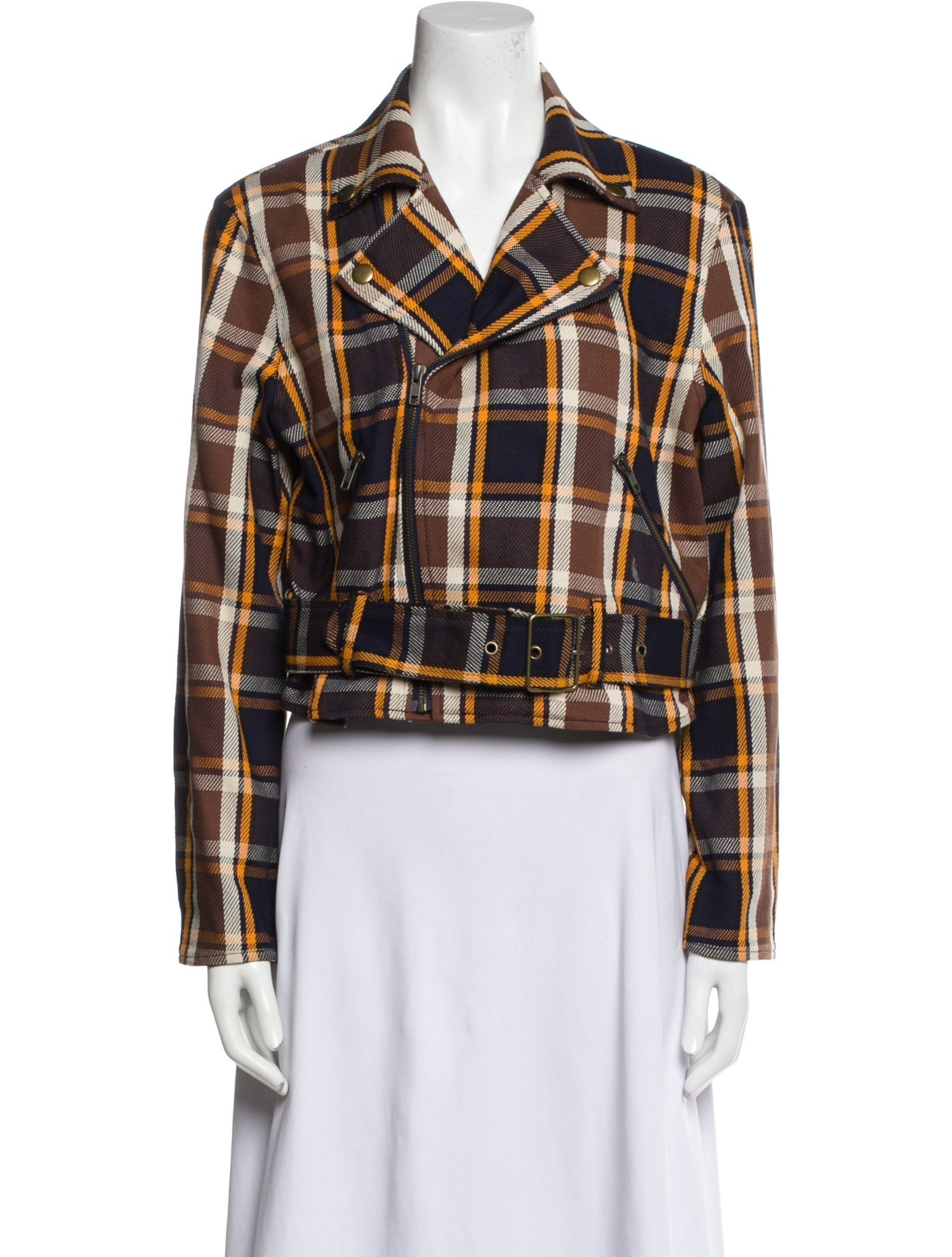 Mother Plaid Print Blazer w/ Tags