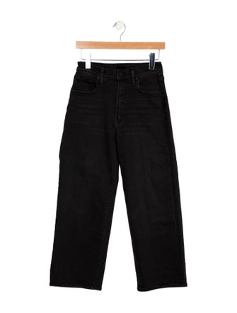 Mother Mid-Rise Wide Leg Jeans
