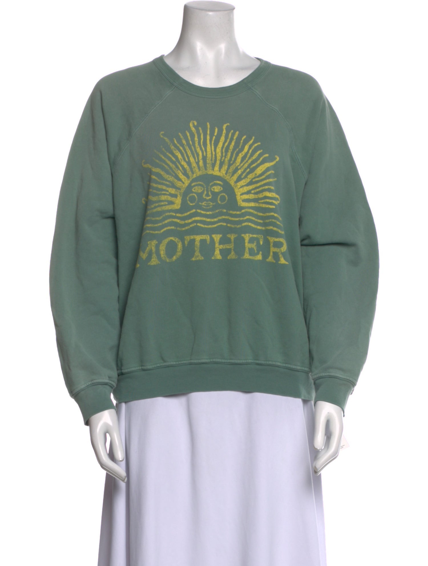 Mother Graphic Print Crew Neck Sweatshirt